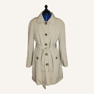 London Fog Women's Beige Trench Coat Women's Size Large